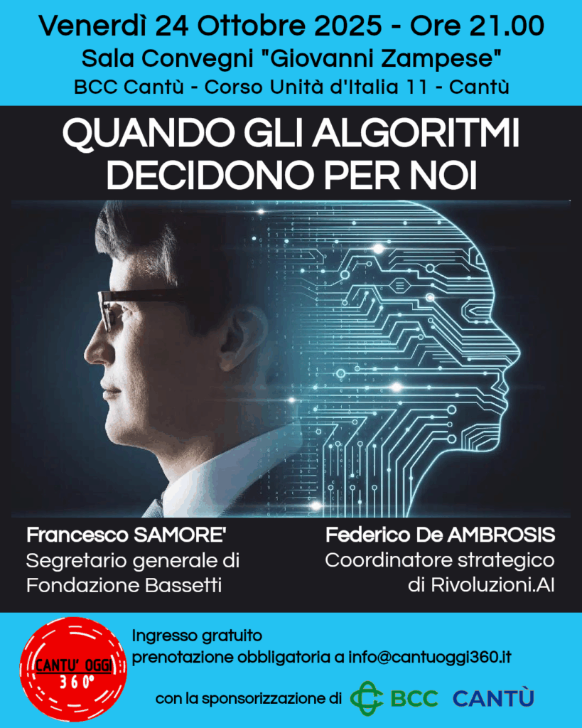 Quando gli algoritmmi decidono per noi, Cantù