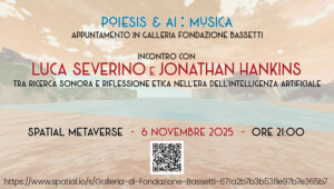 Cartolina evento in Spatial con Luca Severino e Jonathan Hankins