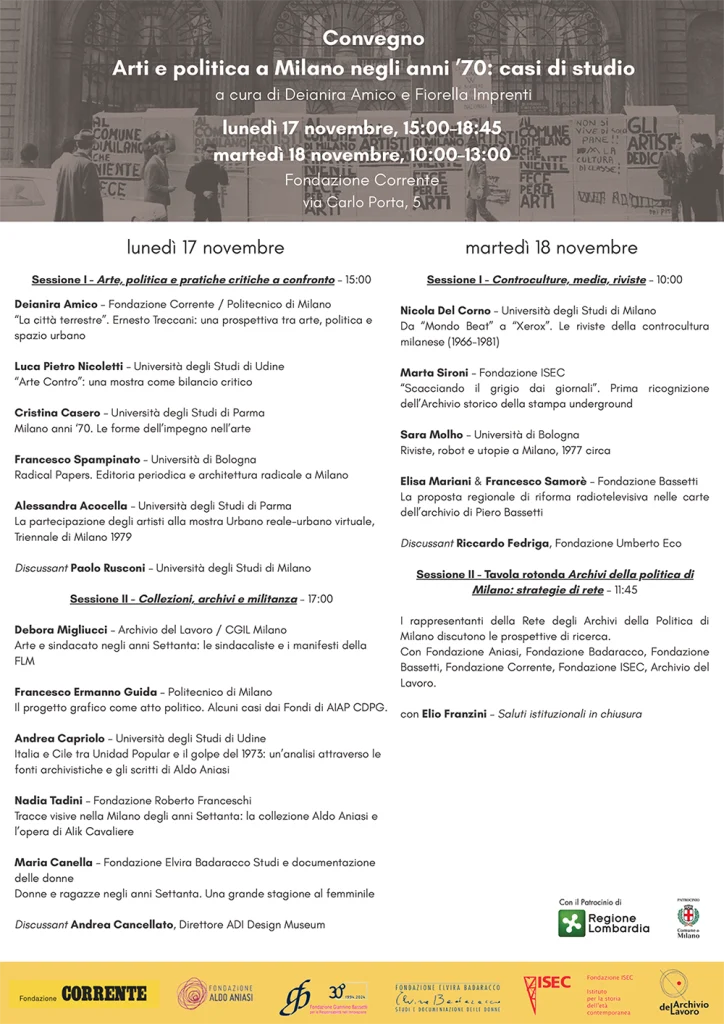 Locandina e programma del convegno